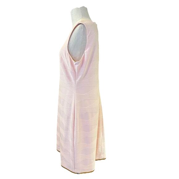 Tommy Hilfiger Bodycon Dress Womens 16 Pink Textured Pastel Informal Back Zip - Picture 6 of 7